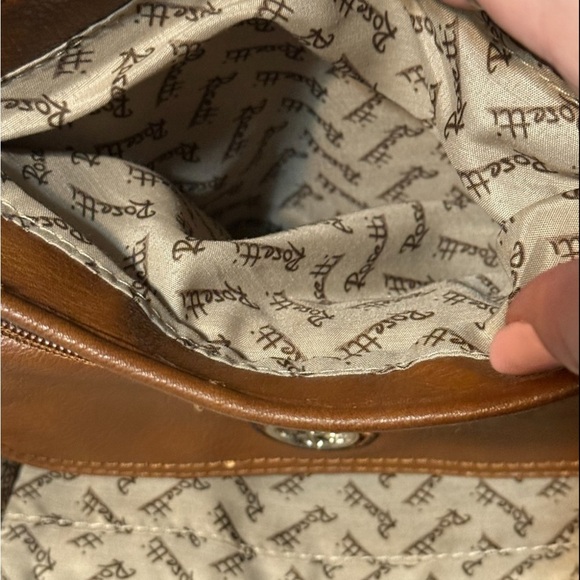 Brown Leather Crossbody Bag Rossetti - Picture 6 of 9